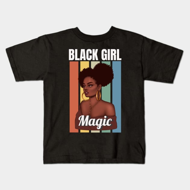 Black Girl Magic, Sexy Black Woman, Black women, Black Queen Kids T-Shirt by UrbanLifeApparel